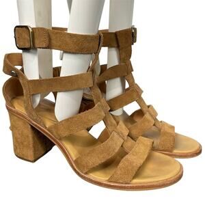 Ugg Macayla Chesnut‎ Suede Gladiator Heeled Sandal